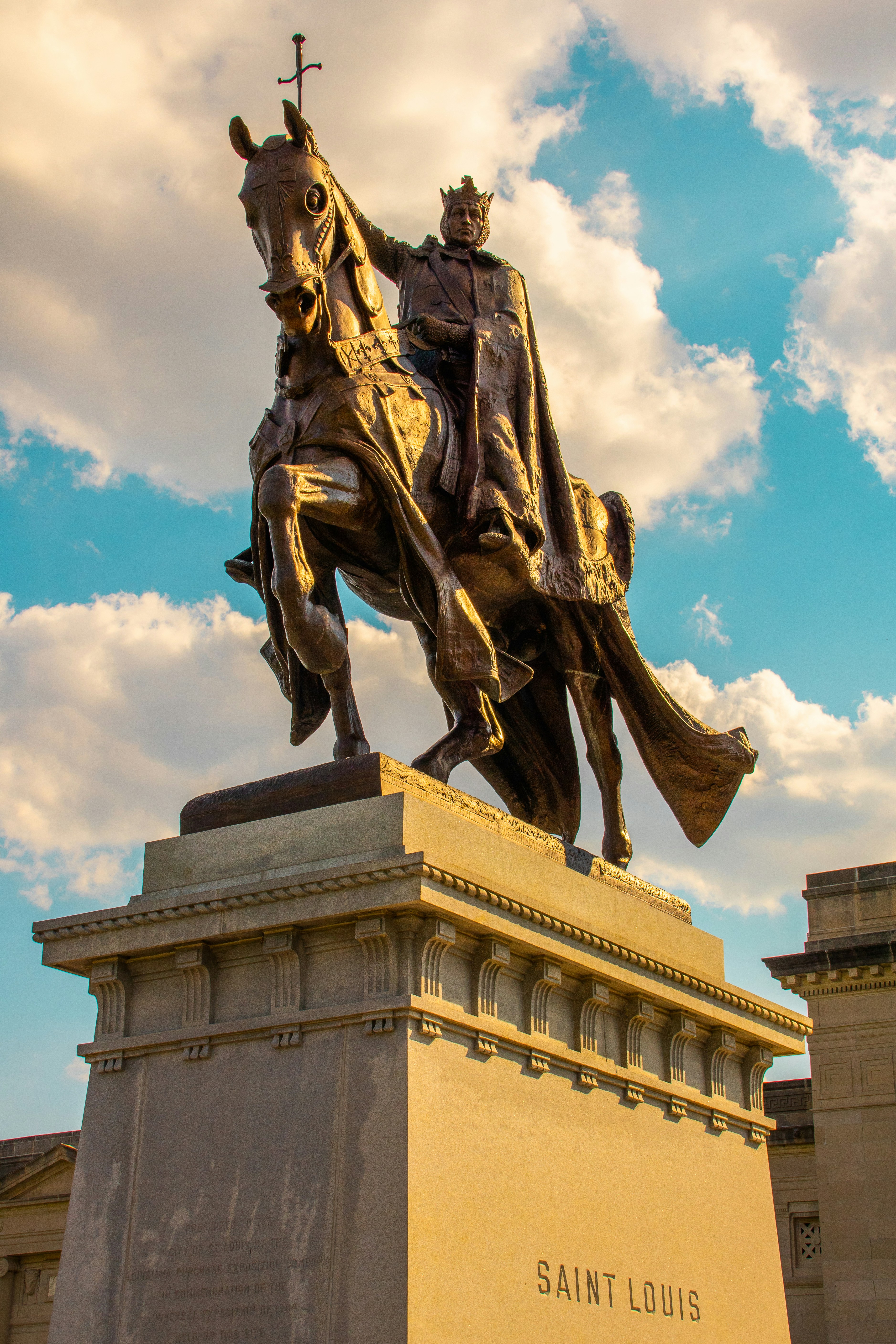 Statue of St. Louis in downtown St. Louis City